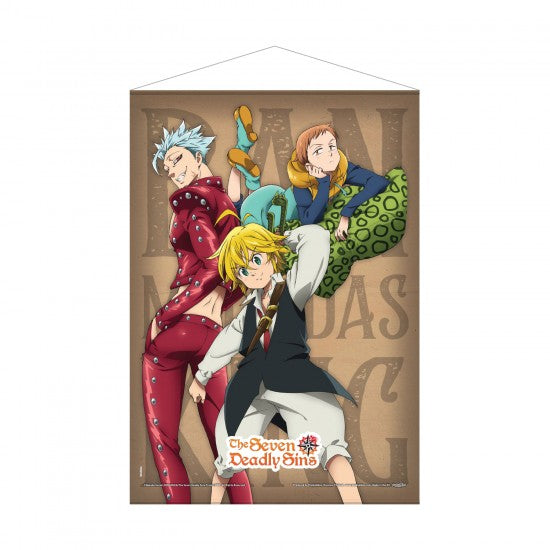 The Seven Deadly Sins Ban Meliodas & King Fabric Wall Scroll