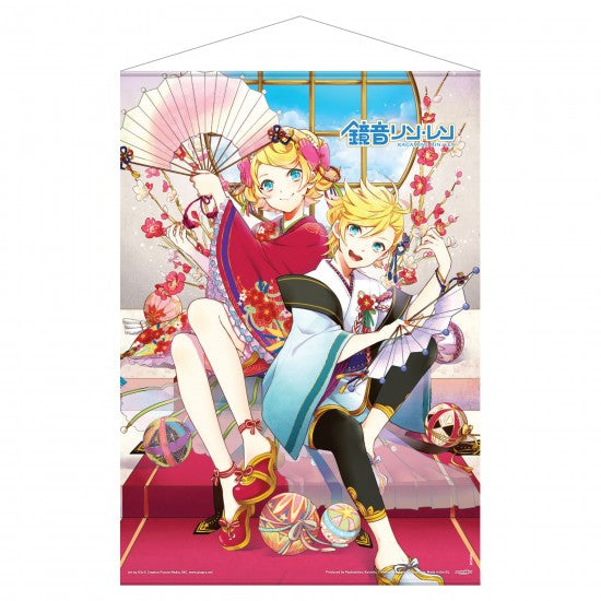 Hatsune Miku Len & Rin Fabric Wall Scroll