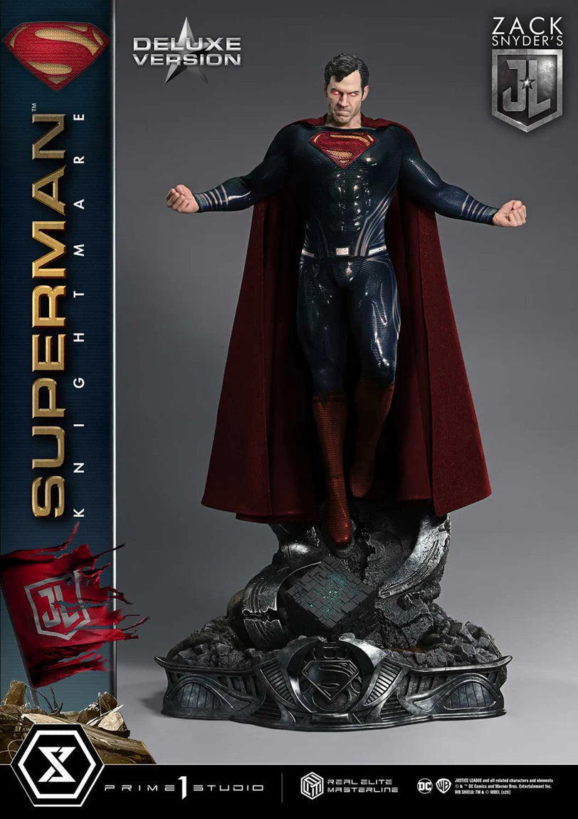 PRIME 1 STUDIO REAL ELITE MASTERLINE JUSTICE LEAGUE FILM SUPERMAN KNIGHTMARE COLOR EDITION DELUXE VERSION