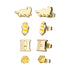 Harry Potter House Hufflepuff 4-Piece Stud Earring Set