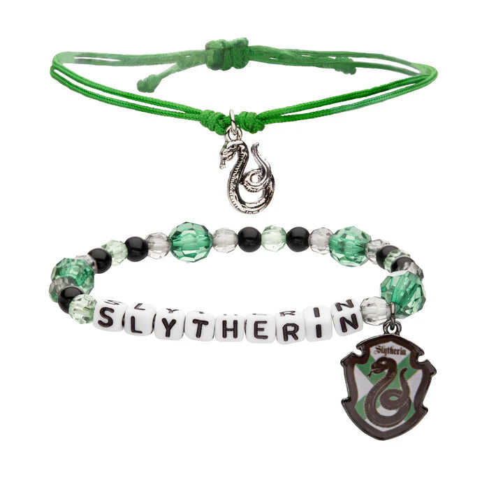 Harry Potter House Slytherin 2-Piece Bracelet Set