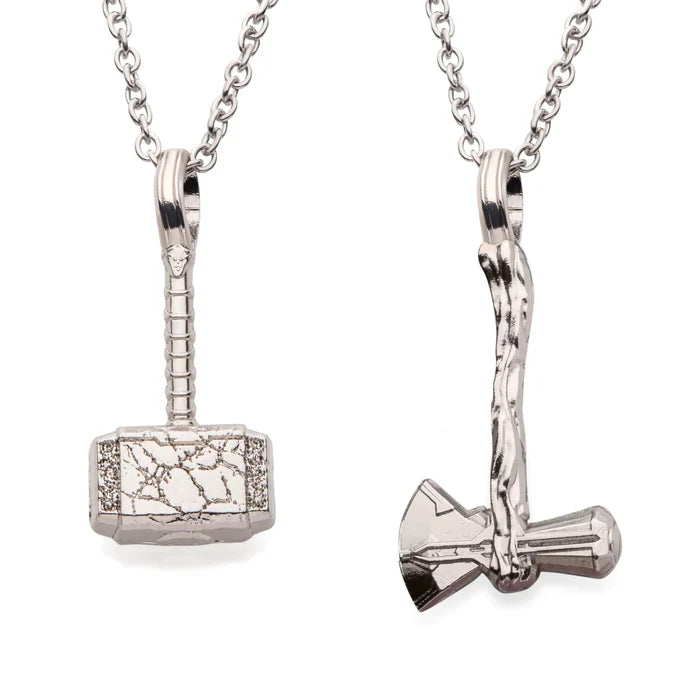 Marvel Thor Love and Thunder Hammer Necklace Set