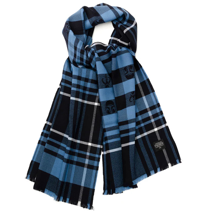 Mandalorian Blue Tartan Scarf