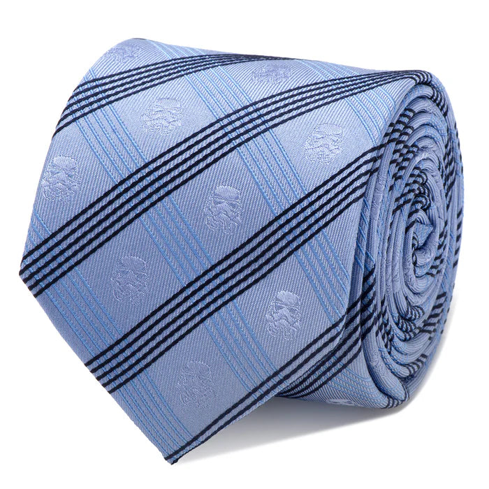 Stormtrooper Blue Plaid Tie