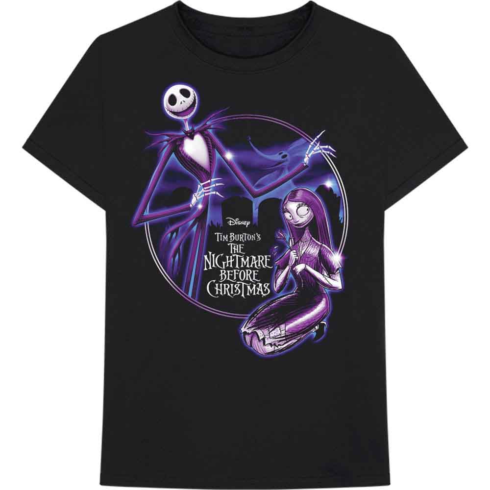 THE NIGHTMARE BEFORE CHRISTMAS PURPLE GRAVEYARD T-SHIRT