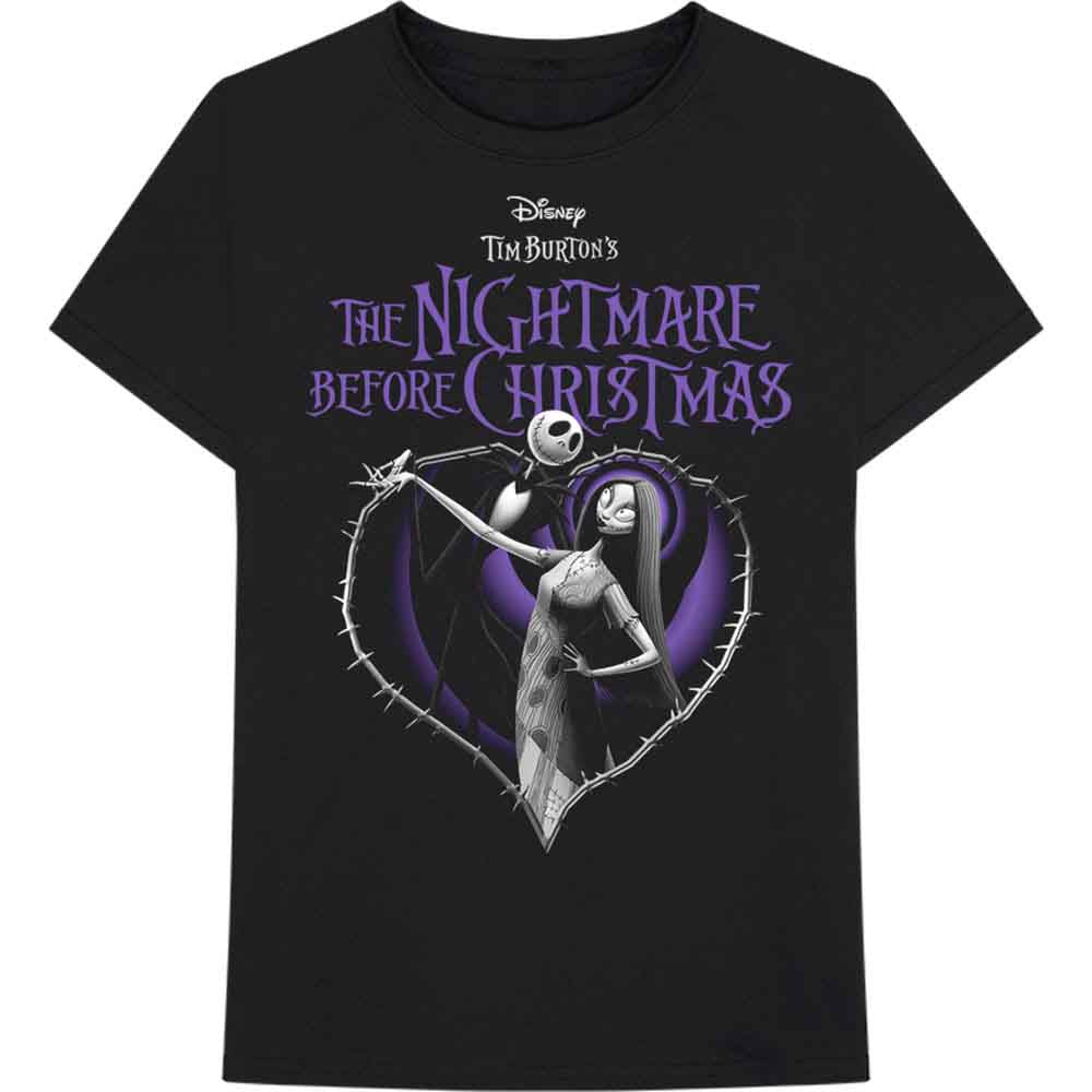 THE NIGHTMARE BEFORE CHRISTMAS PURPLE HEART T-SHIRT