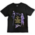 THE NIGHTMARE BEFORE CHRISTMAS PURPLE CHARACTERS EMBELLISHED T-SHIRT