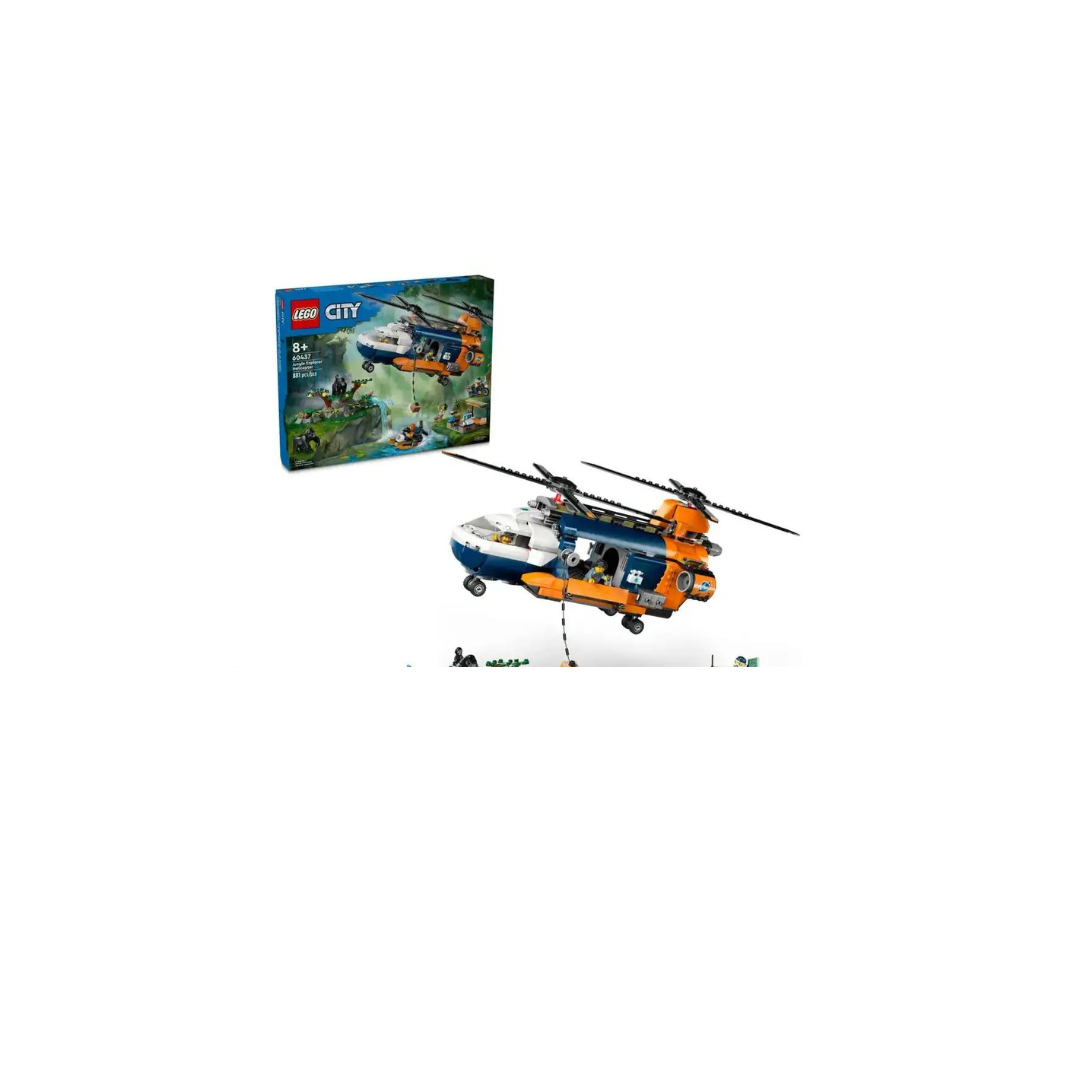 Lego City Jungle Explorer Helicopter at Base Camp