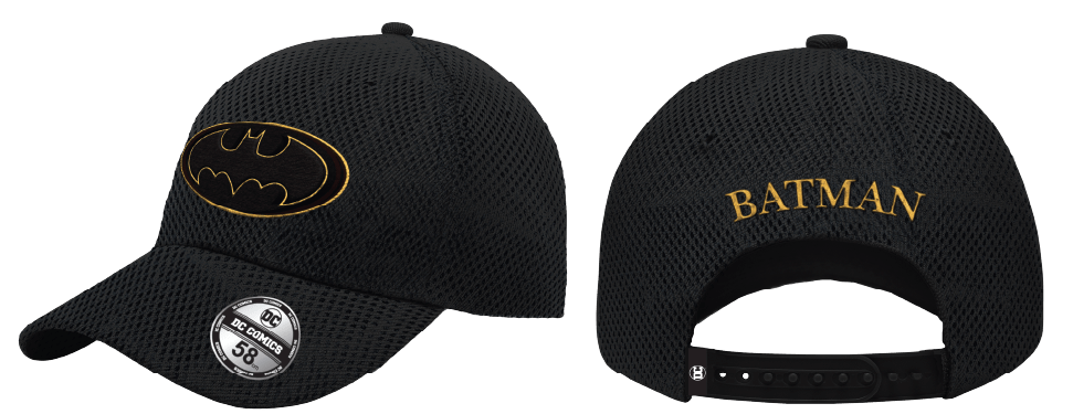 DC Comics Batman Logo Gold Embroidery Casquette Cap