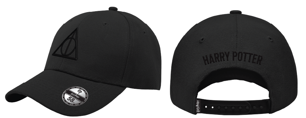 Casquette Harry Potter DEATHLY HALLOWS BLACK LOGO Cap