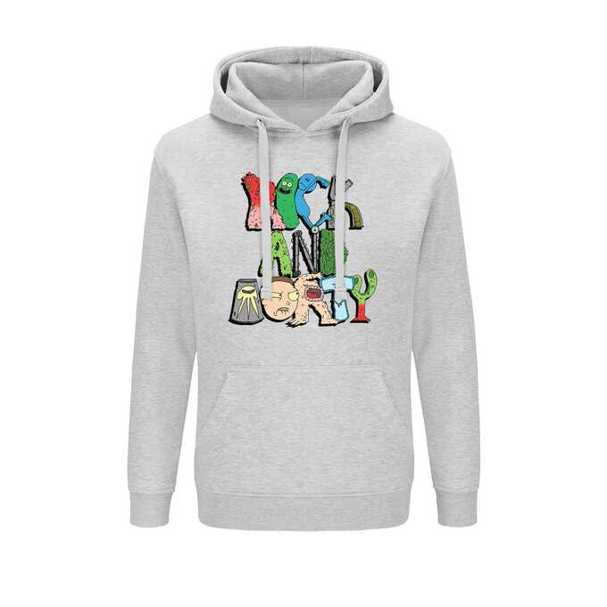 Rick and Morty Gray Hoodie