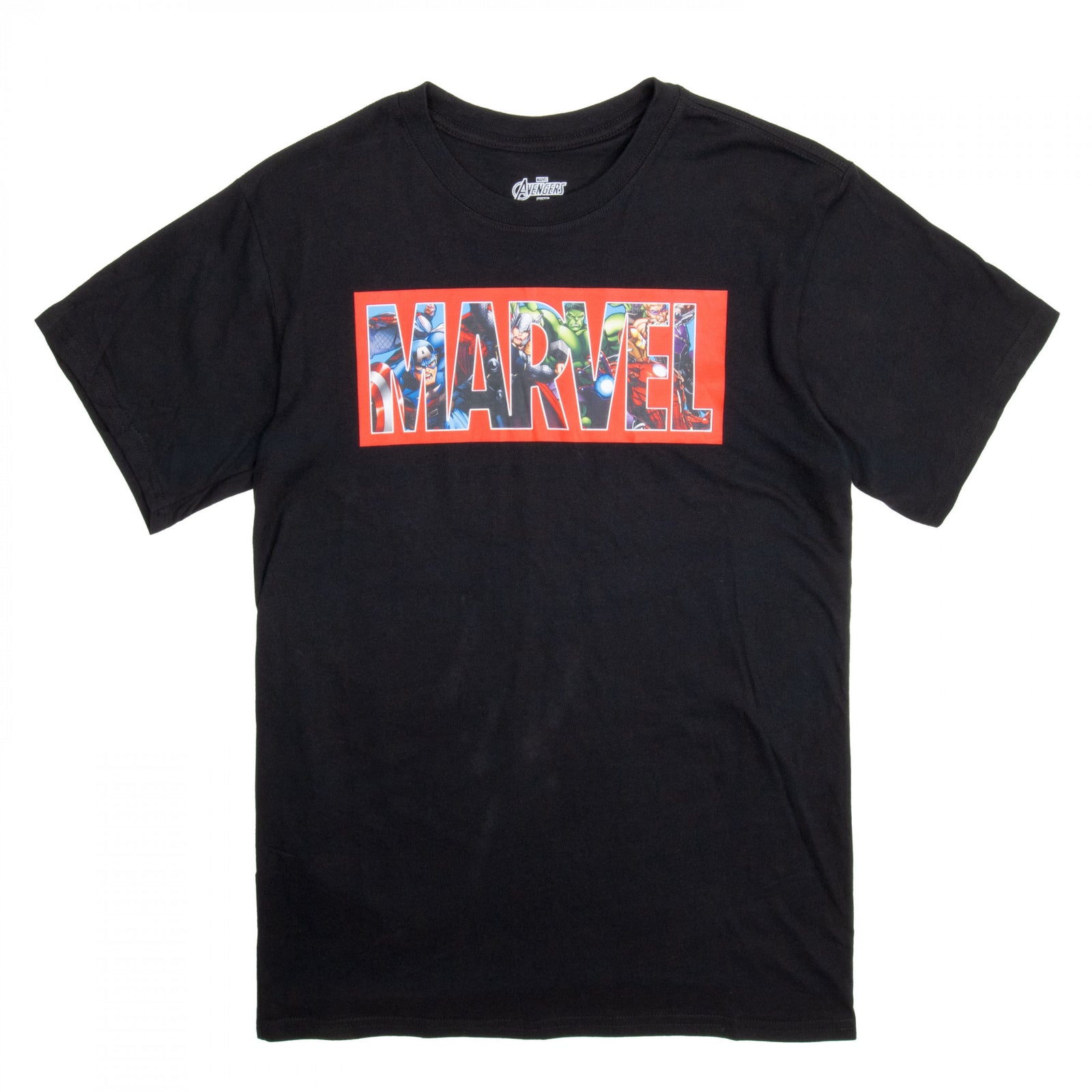 Marvel Brick Logo Character Collage T-Shirt