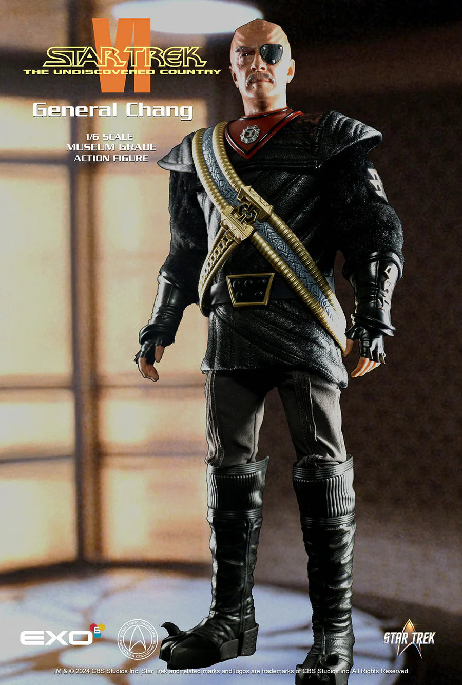 Star Trek VI The Undiscovered Country General Chang 1/6 Scale 12