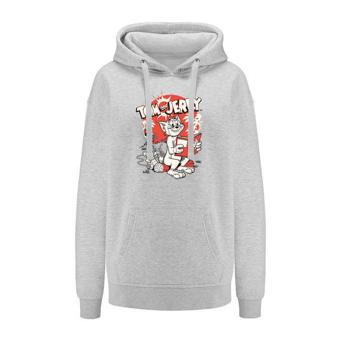 Tom & Jerry Gray Hoodie