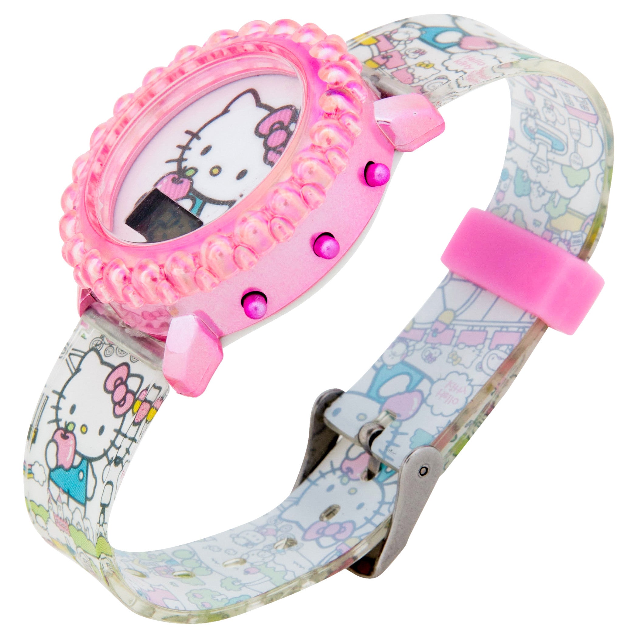 Hello Kitty LCD Kid's Watch with Silicone Band