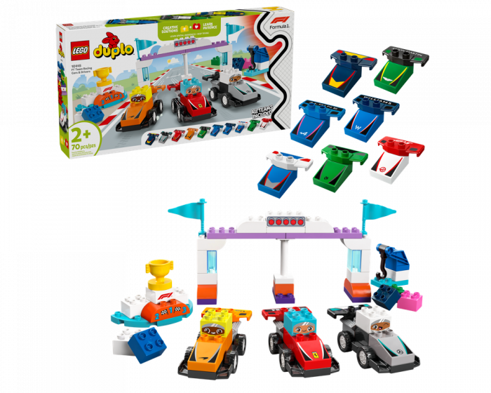 LEGO DUPLO F1 Team Race Cars & Drivers