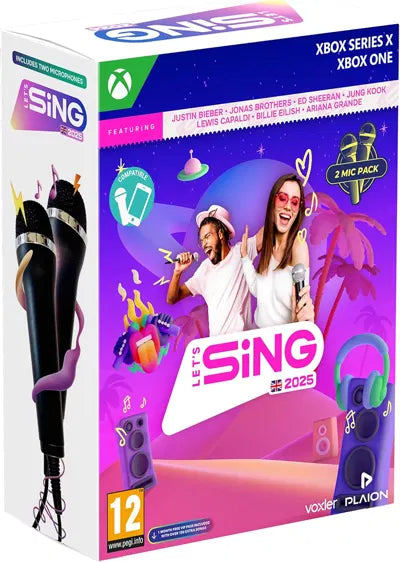 Let's Sing 2025 + Double Mic Xbox One
