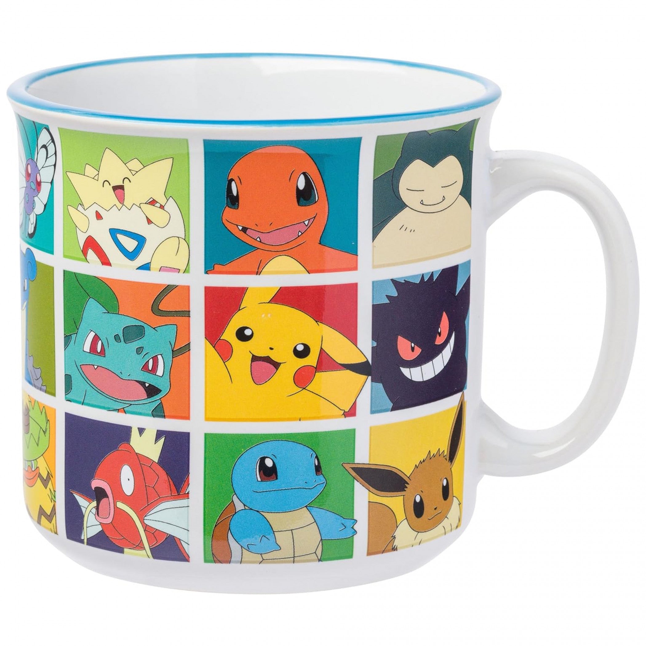 Pokemon Pop Color Grid 20 Ounce Ceramic Camper Mug