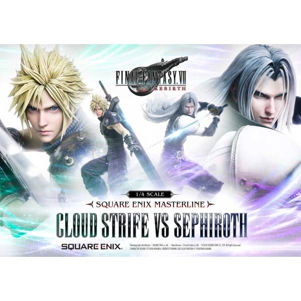 Prime 1 Studio Masterline Final Fantasy VII Rebirth 1/4 Cloud Strife vs Sephiroth