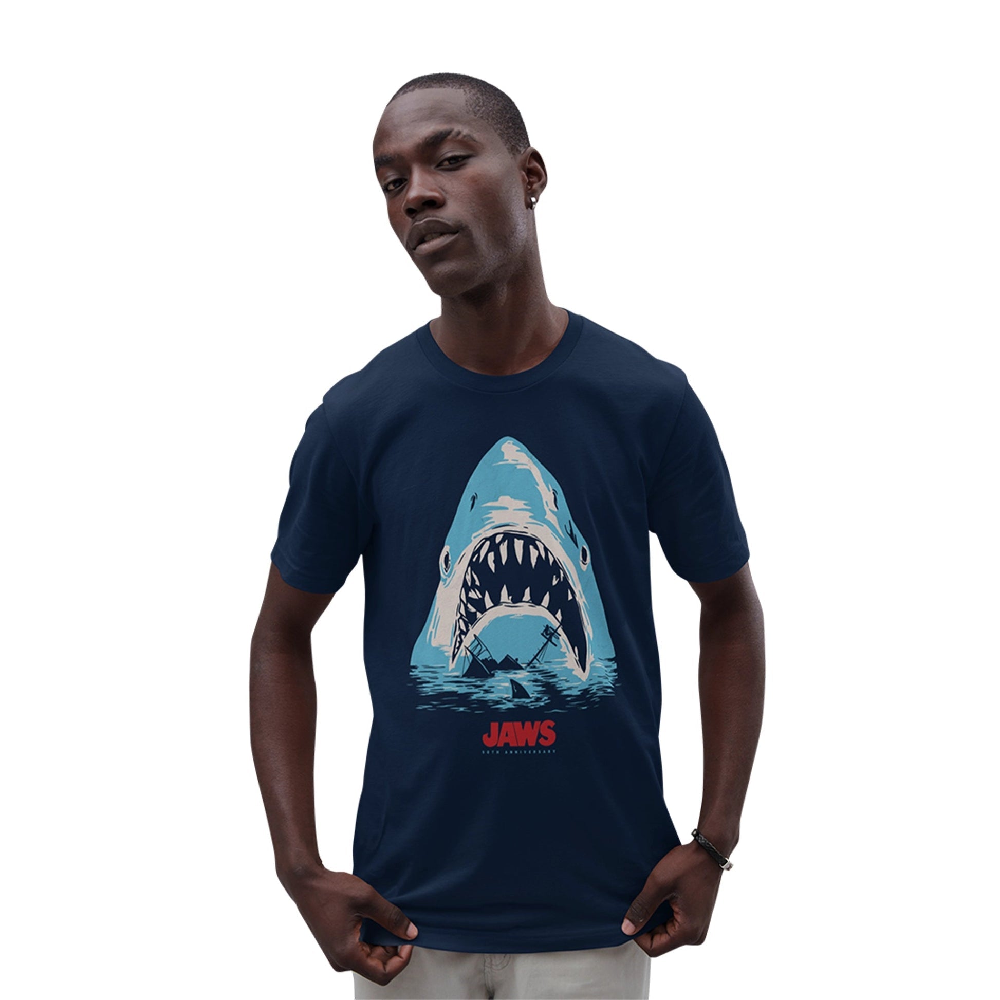 Jaws Tye and Dye Poster T-shirt