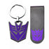 Transformers Decepticon Money Clip and Keychain Set