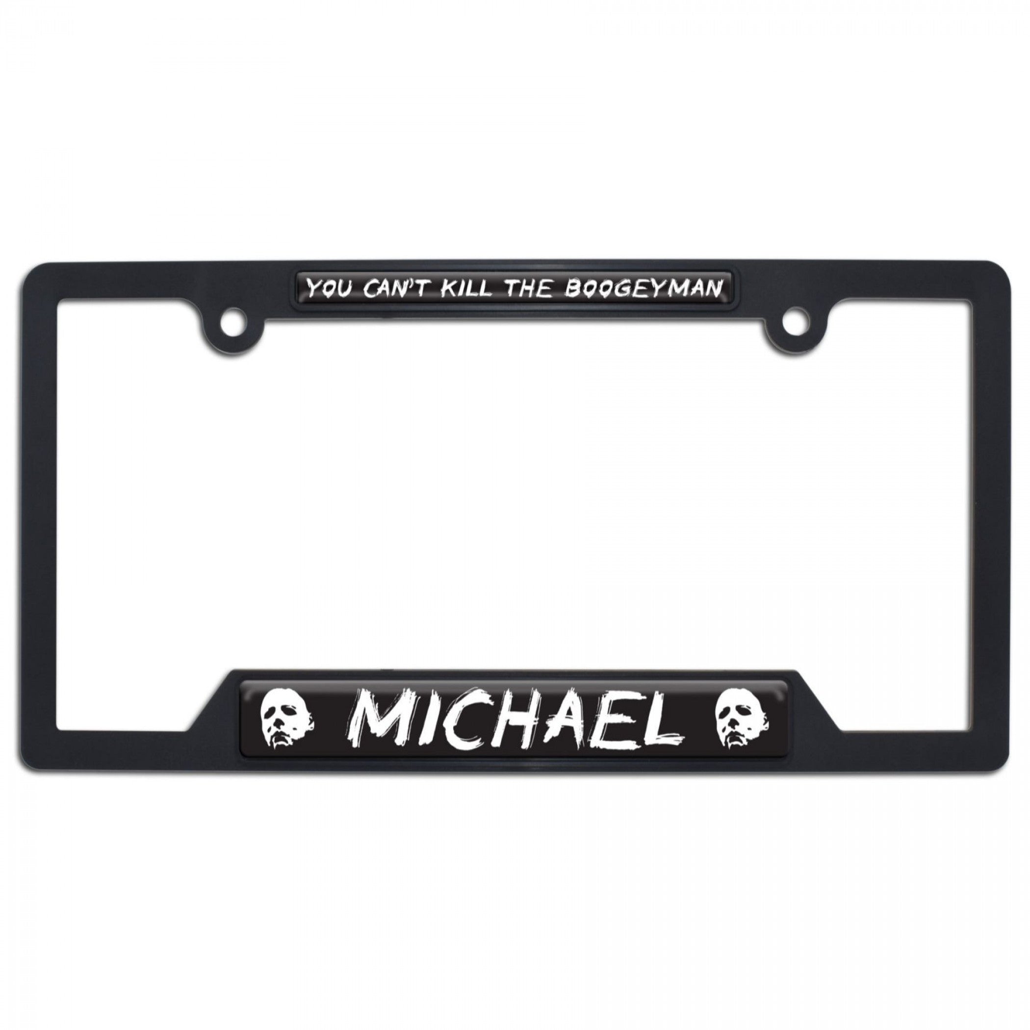 Halloween Michael Myers License Plate Frame by Elektroplate