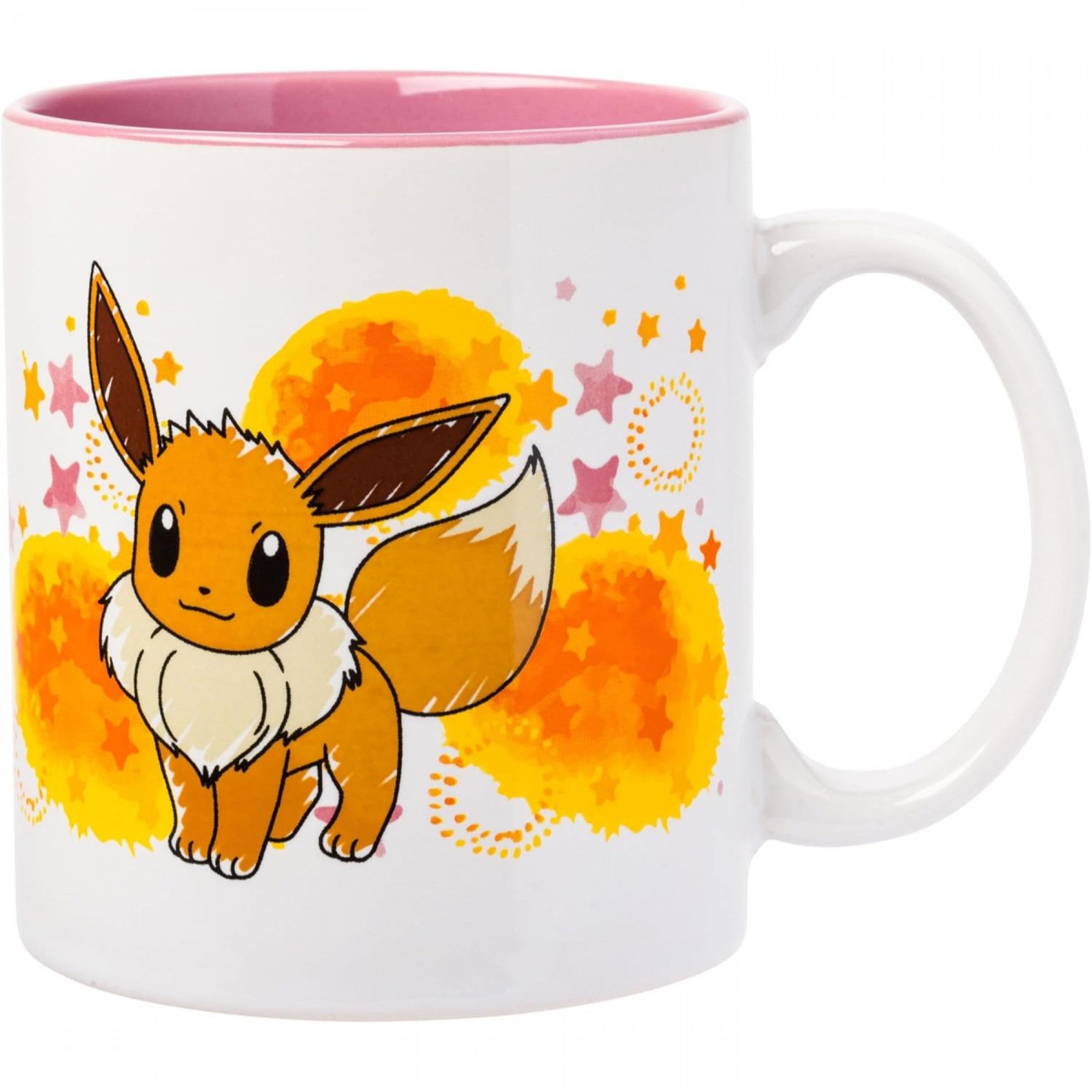 Pokemon Eevee Star Splatter 20oz Ceramic Camper Mug