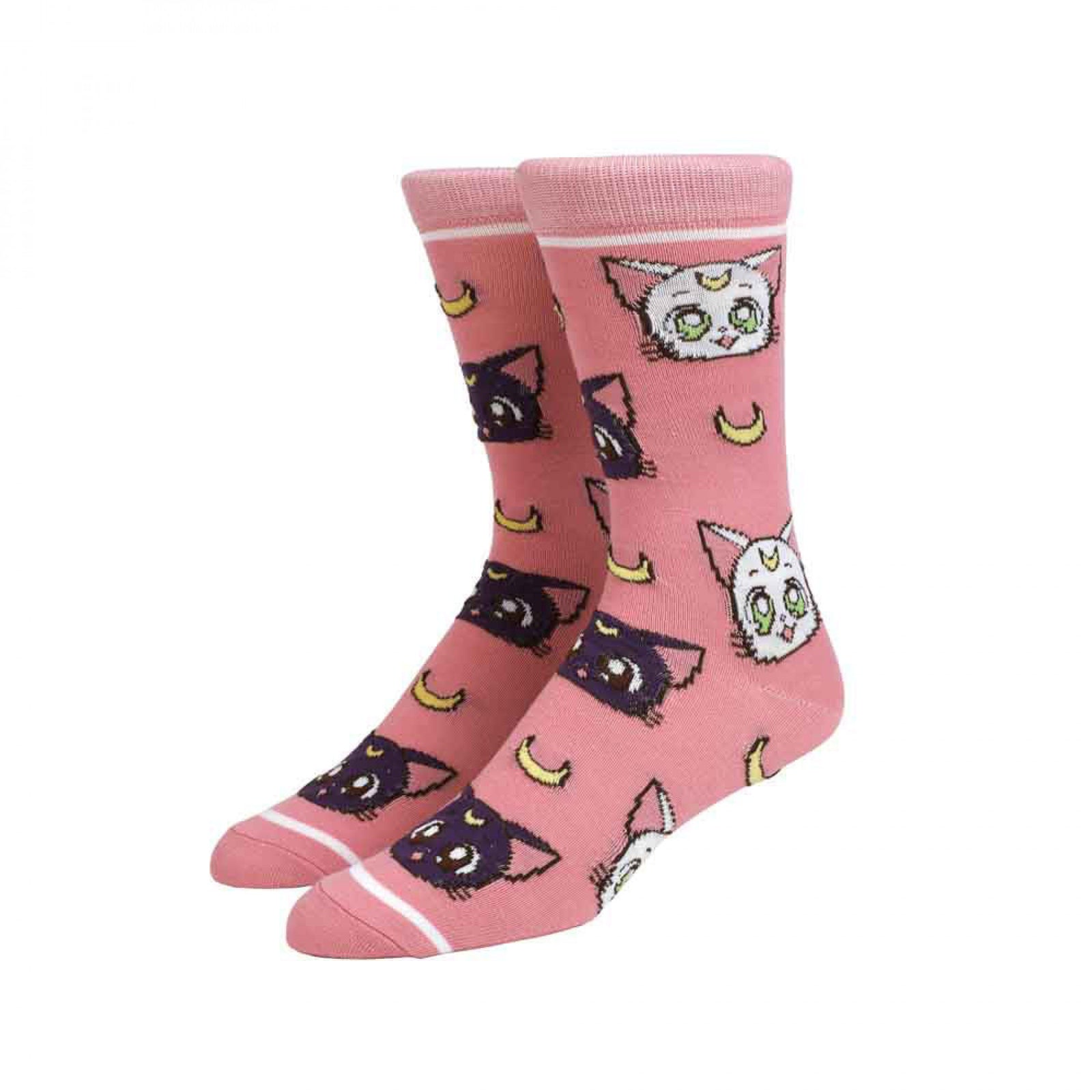 Sailor Moon Crystal Luna and Artemis Crew Socks