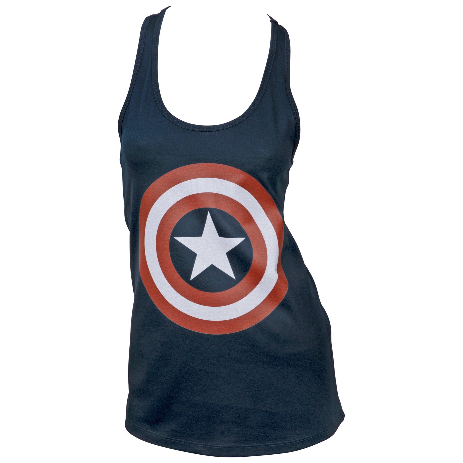 Captain America Shield Logo Women's Racerback Tank Top