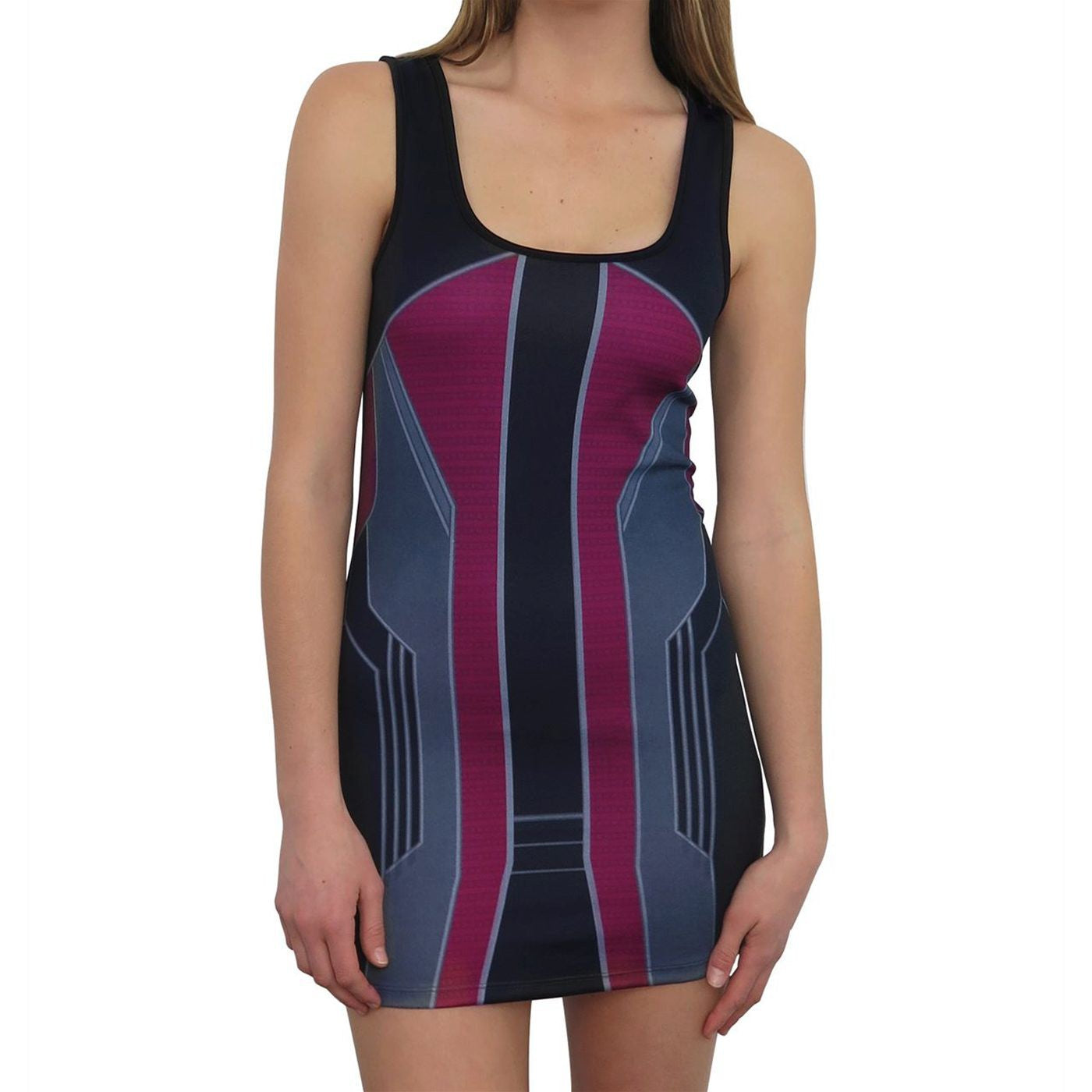 Hawkeye Costume Women's Mesh Back Dress