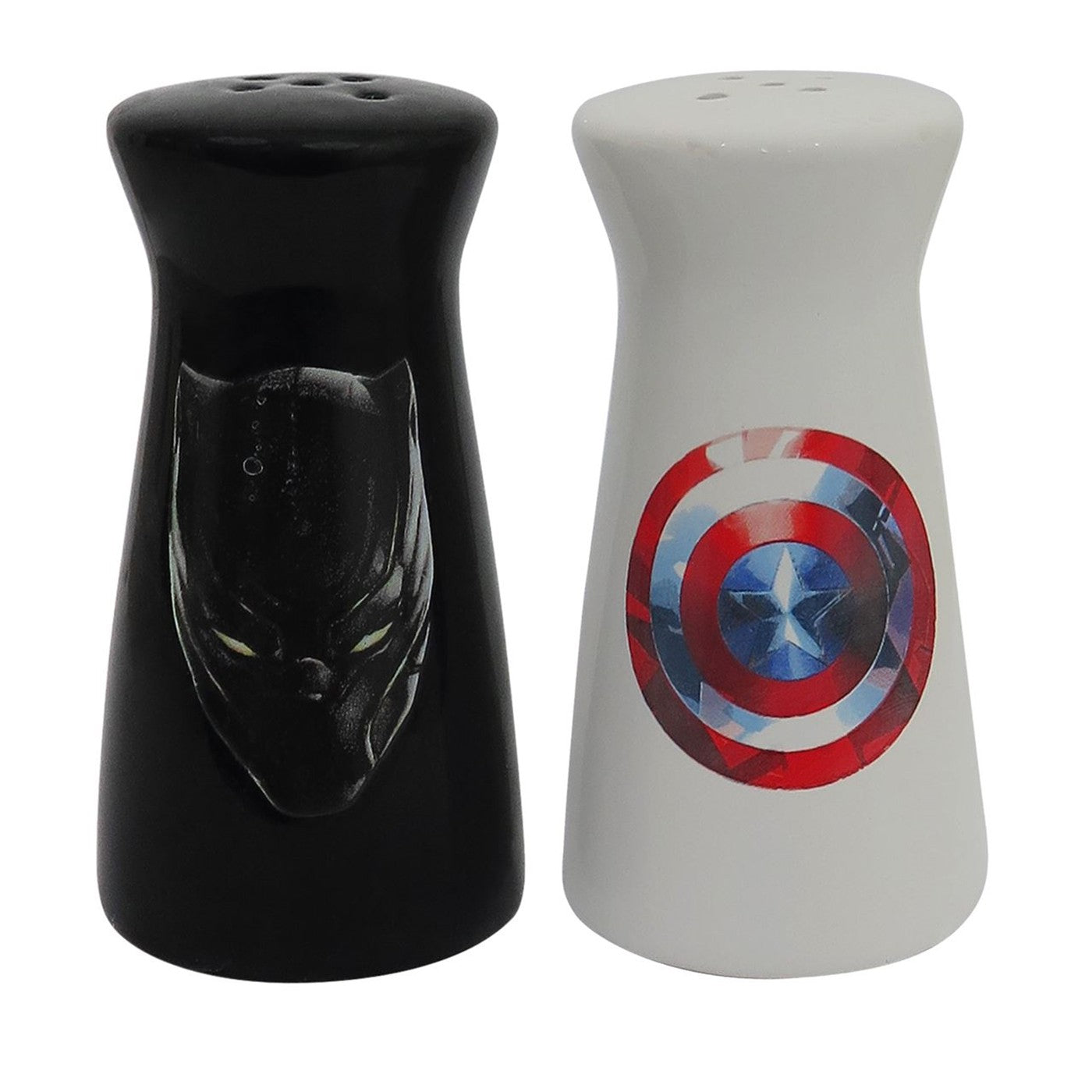 Captain America Black Panther Salt & Pepper Shakers