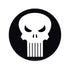 Punisher White Skull Symbol Sticker