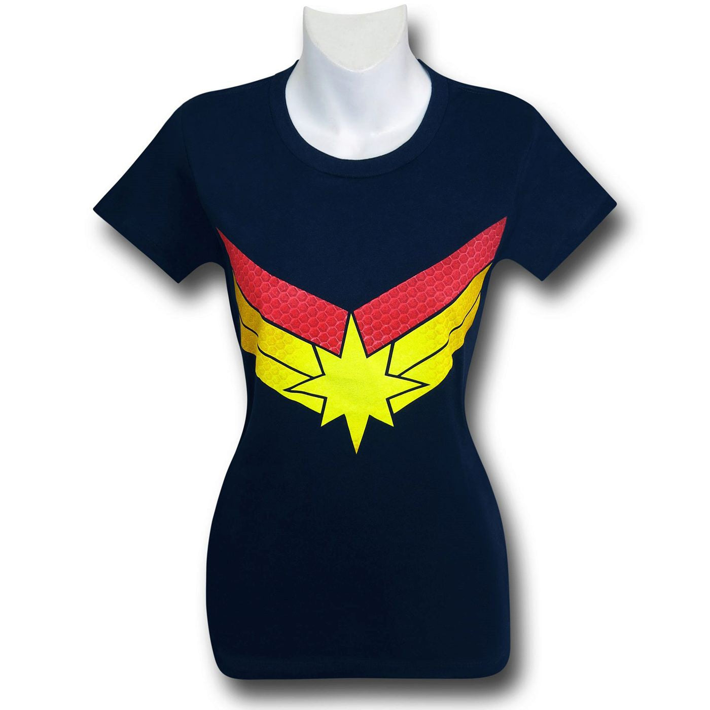 Captain Marvel Symbol Women's Fitted T-Shirt