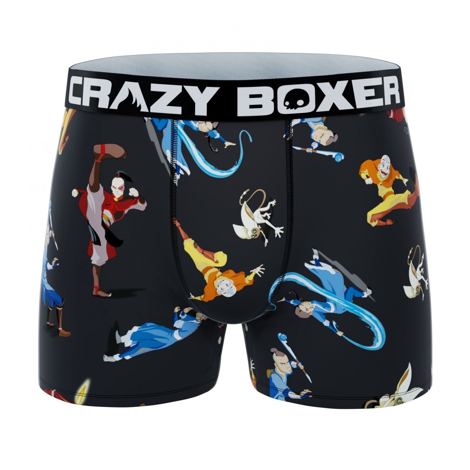 Crazy Boxers Avatar Action Poses Men's Boxer Briefs