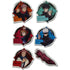 Jujutsu Kaisen Character Group Die Cut Sticker Set