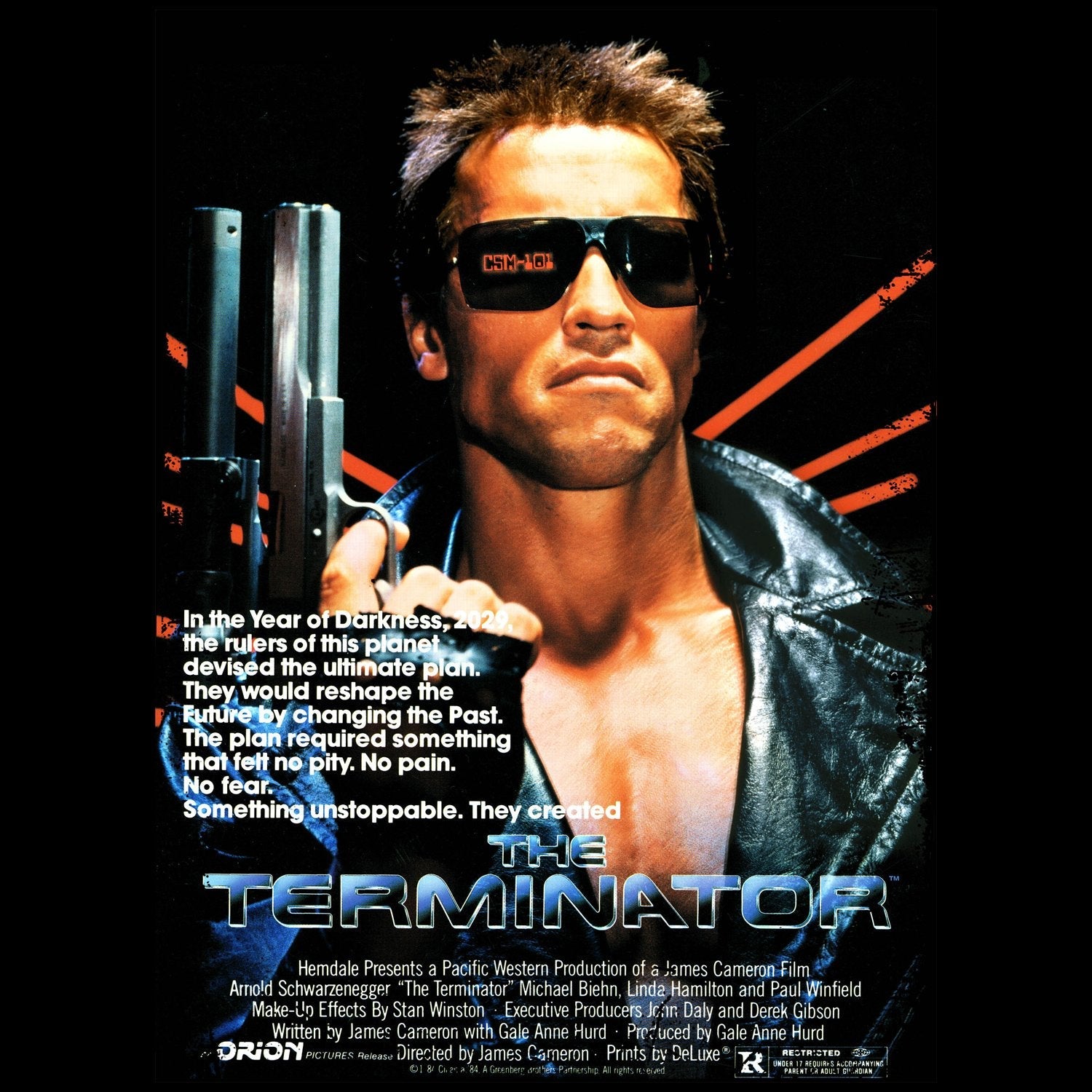 Terminator Movie Poster Official Men's T-shirt ()