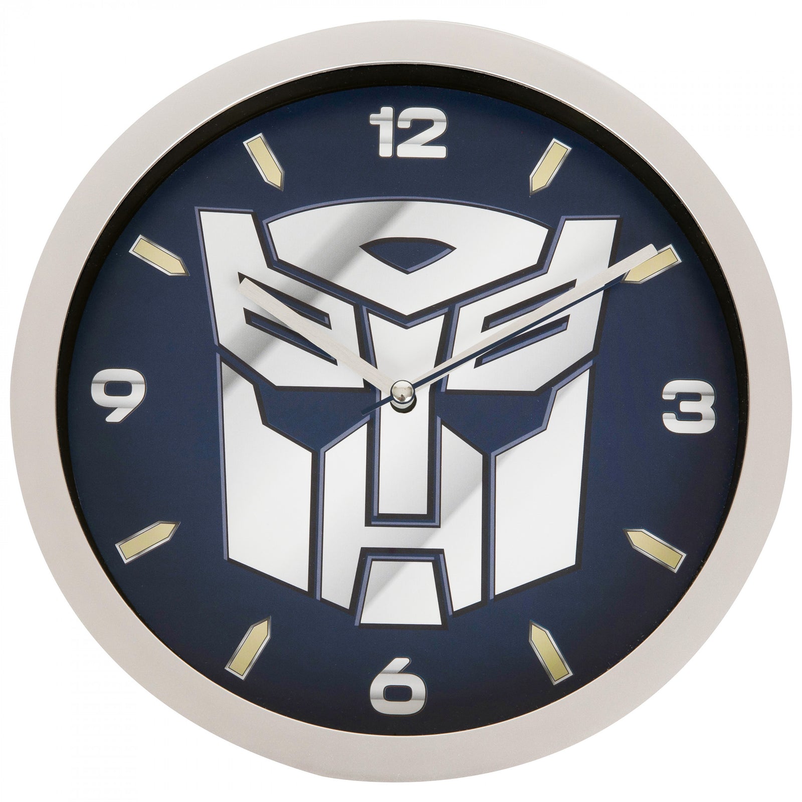 Transformers Autobot Insignia Chrome Wall Clock