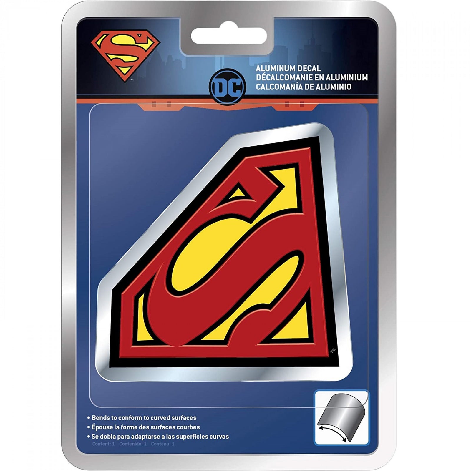 Superman Aluminum Car Decal