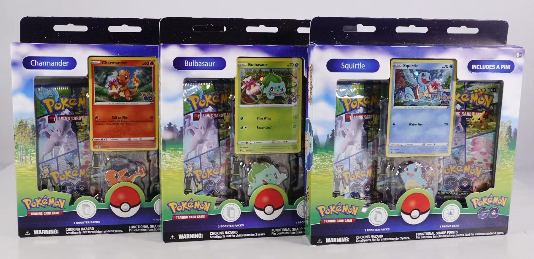 Pokemon Go Pin Collection Box Set of 3