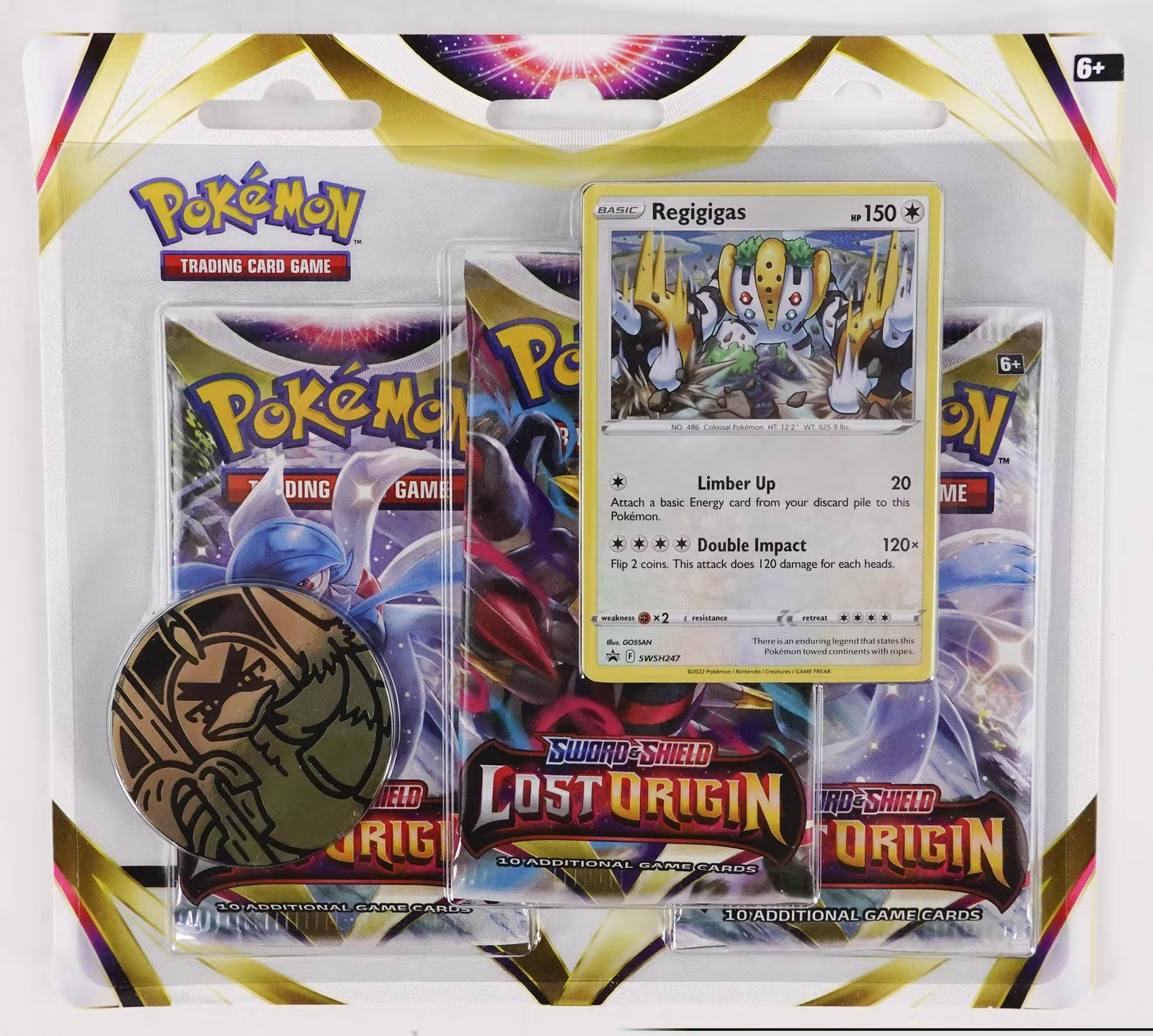 Pokemon Sword & Shield Lost Origin 3-Booster Pack Blister