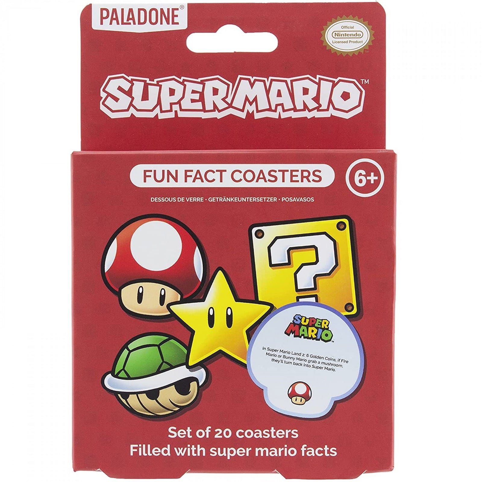 Super Mario Fun Fact Coasters