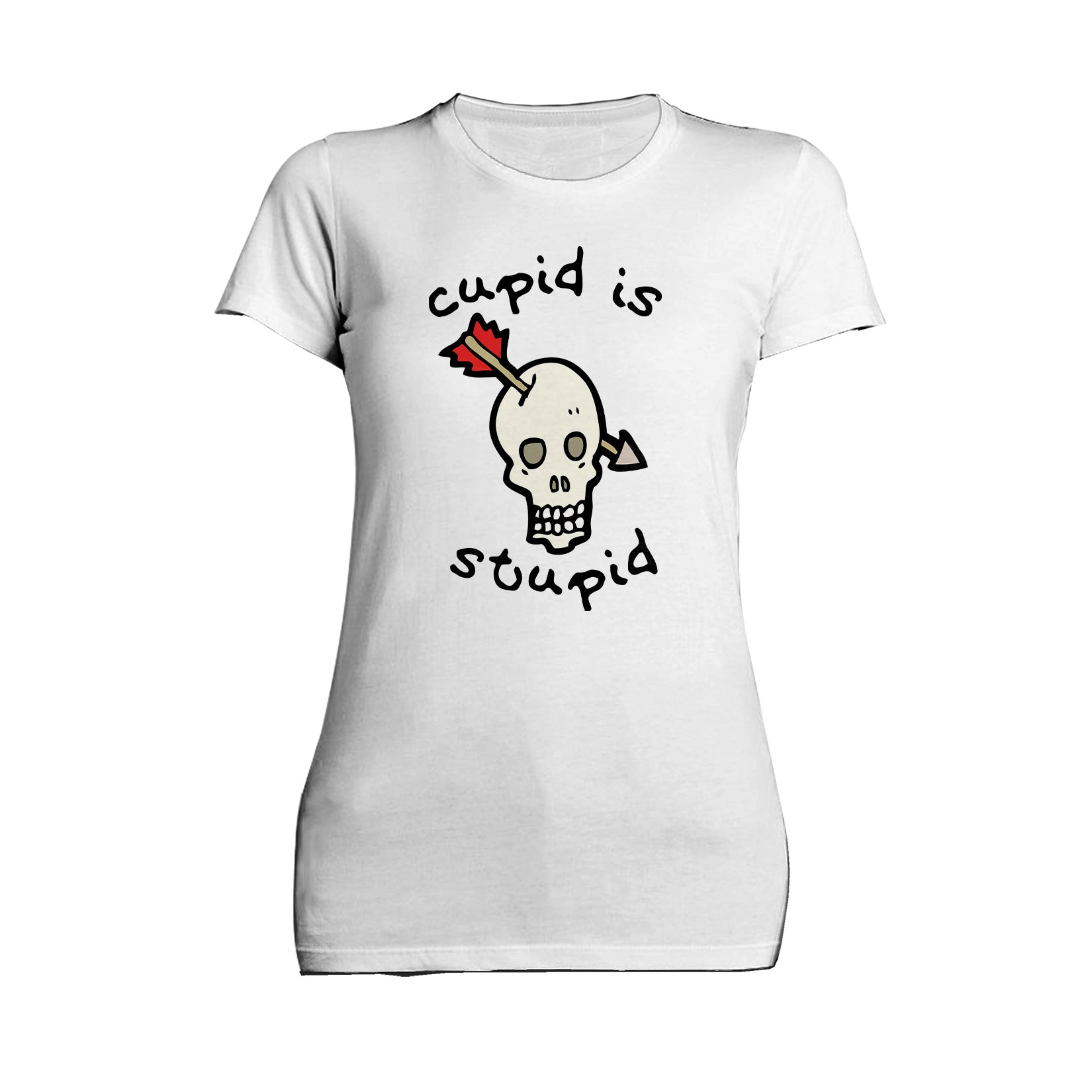 Anti Valentine Cupid Is Stupid Women's T-shirt