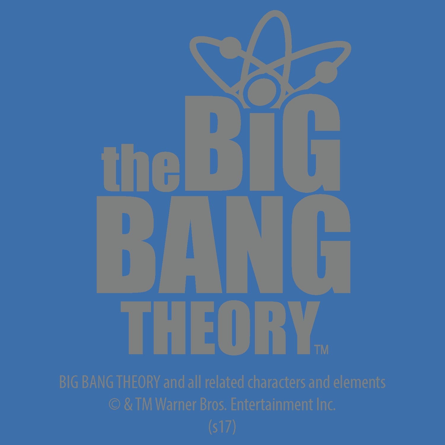 Big Bang Theory Logo Team Sheldon Atom Official Men's T-shirt ()