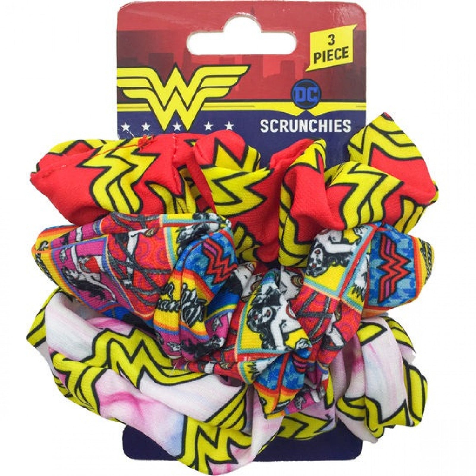 Wonder Woman 3-Piece Scrunchies Set