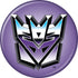 The Transformers Decepticons Logo Button