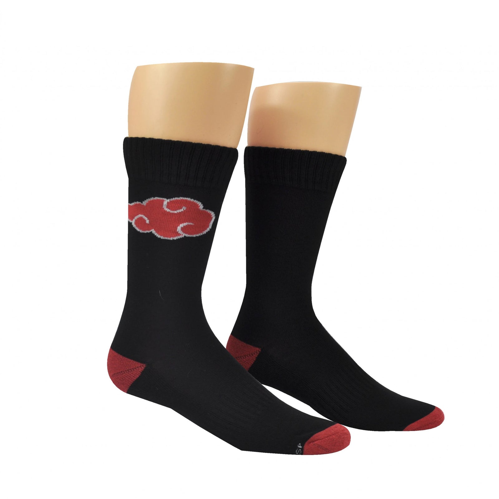 Naruto Shippuden Akatsuki Clouds Athletic Crew Socks