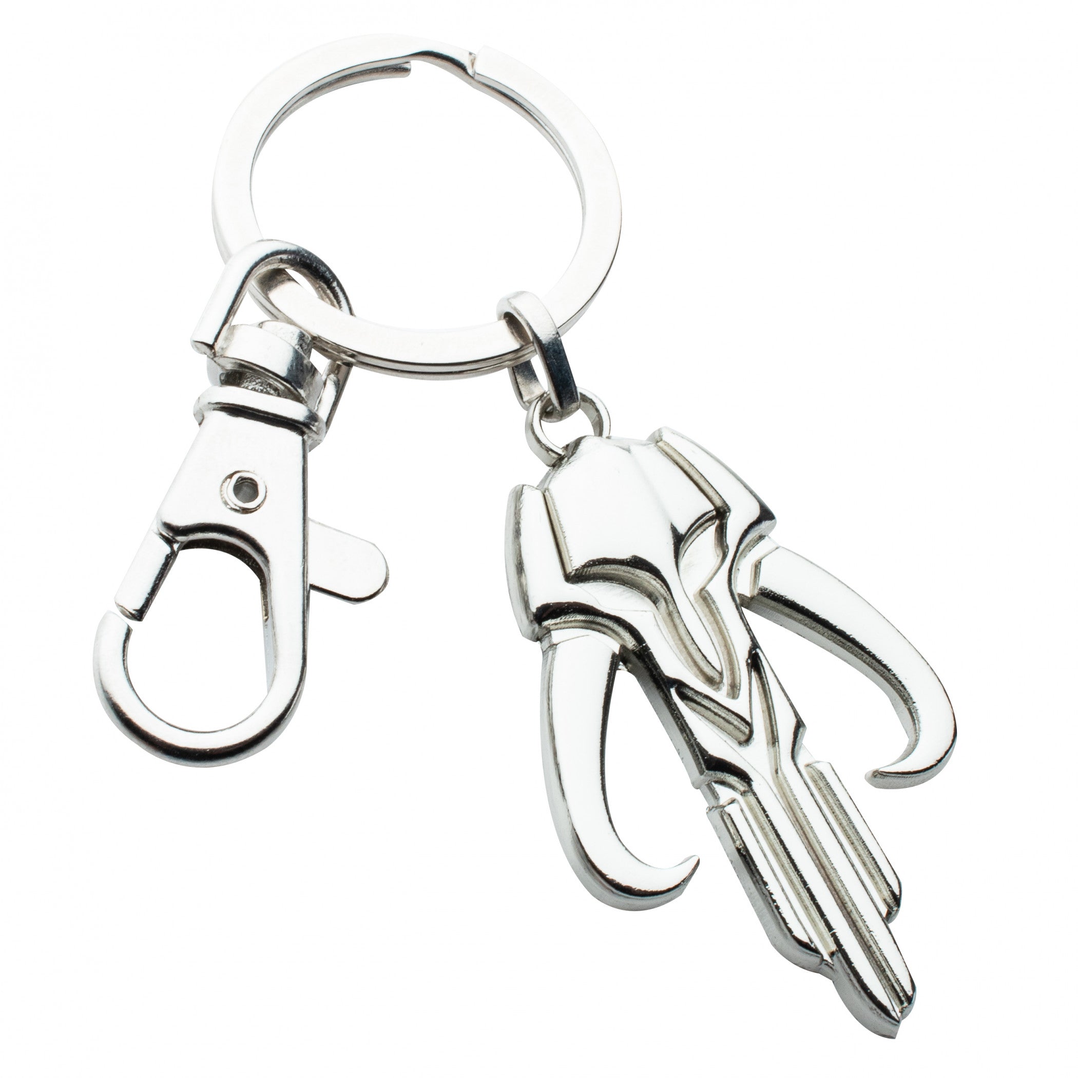 Star Wars The Mandalorian Bounty Hunter Chrome Keychain