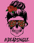 Valentine Graphic Rockabilly Rose & Wild Rock 'n' Roll Hearts Women's T-shirt