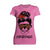 Valentine Graphic Rockabilly Rose & Wild Rock 'n' Roll Hearts Women's T-shirt