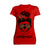 Valentine Graphic Rockabilly Rose & Wild Rock 'n' Roll Hearts Women's T-shirt